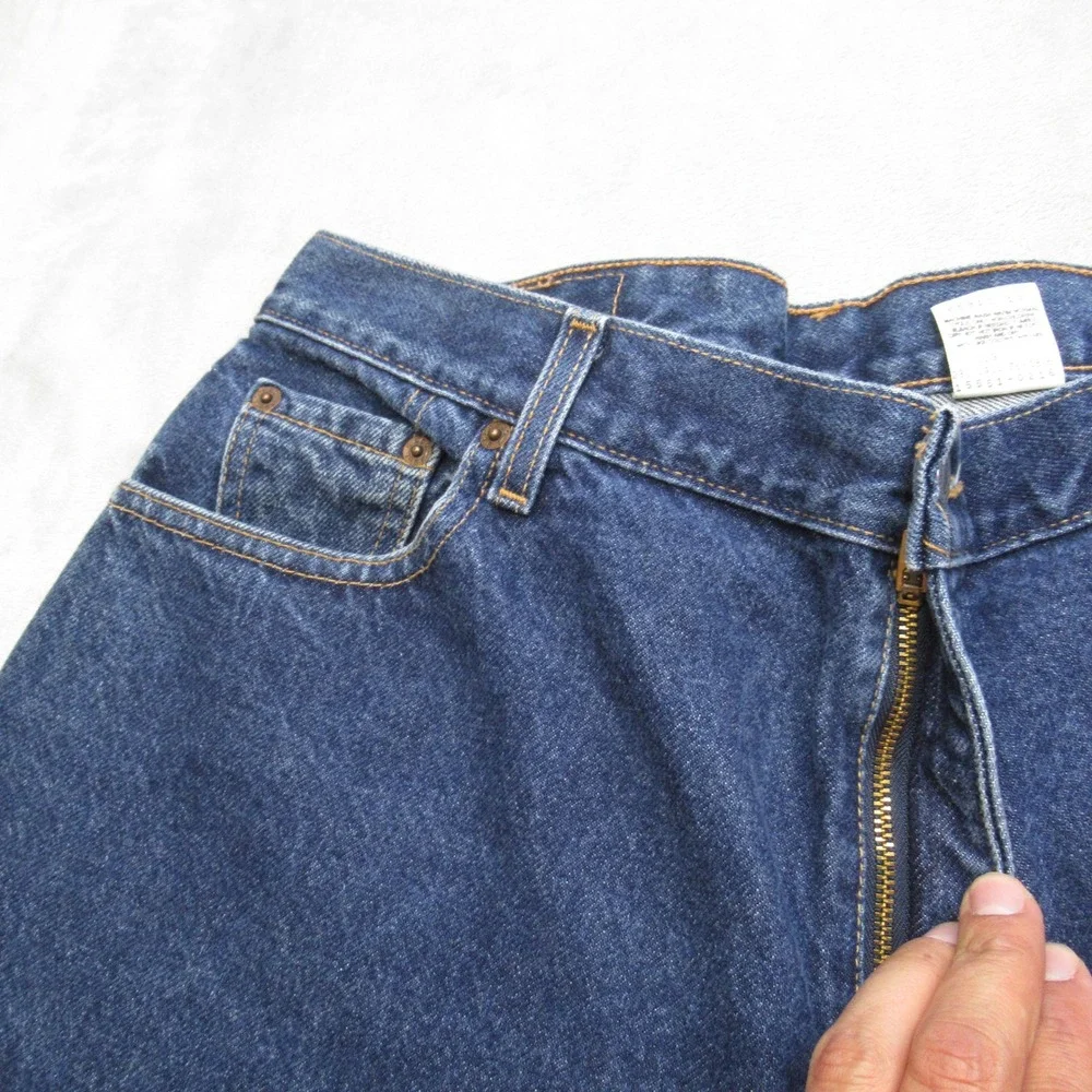 Levis 550 Jeans Mens 32X28 Dark Wash Denim Relaxed Fit Tapered Leg Baggy VTG‎